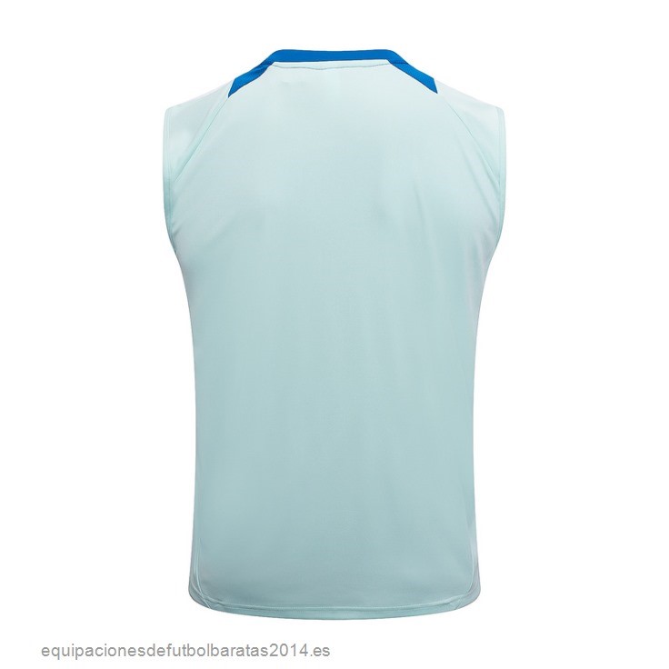 Nuevo Entrenamiento Sin Mangas Espana 2024 Azul Baratas